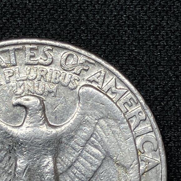 1974-D Washington Quarter Strike Error "OF" & Rim Curved Up on Reverse - Picture 13 of 16